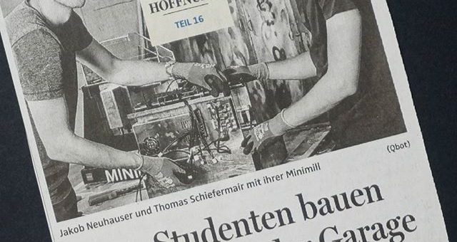 Thanks for the great article about our startup in the OÖ Nachrichtenhttp://mobil.nachrichten.at/nachrichten/wirtschaft/wirtschaftsraumooe/Qbot-Studenten-bauen-CNC-Fraese-in-der-Garage;art467,2819315 #oönachrichten #thanks #zukunftshoffnung #startup #qbot #minimill #minimilled #cncmilling #pcbmill #platinenfräse